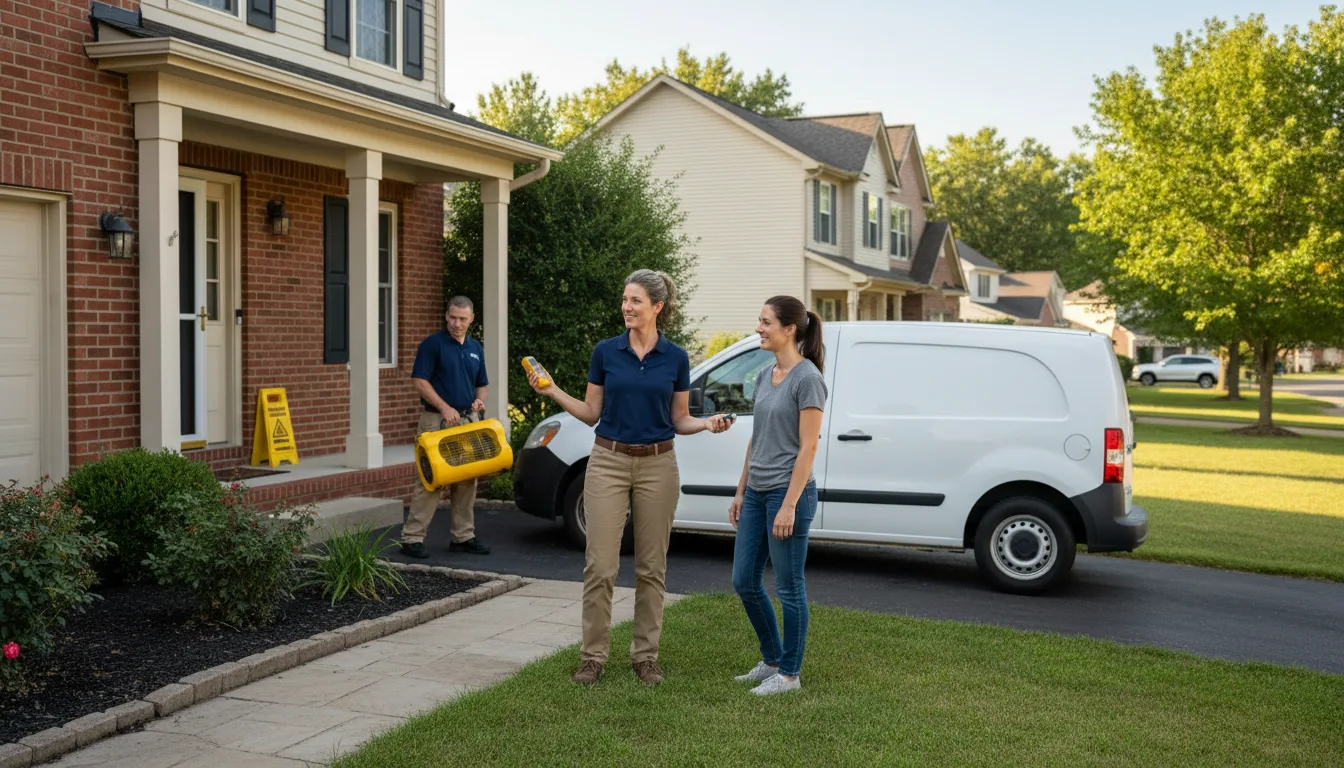 Residential water damage restoration in Tunica, MS